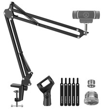 Webcam Stand Boom Arm Mount for Logitech BRIO 4K C920 C920S C922 C922x C925e