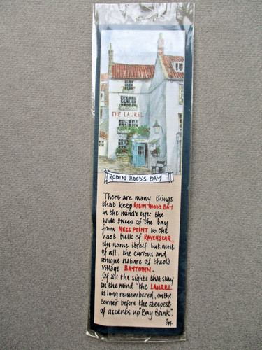 LESEZEICHEN Robin Hood's Bay North Yorkshire The Laurel Colin Williamson unbenutzt