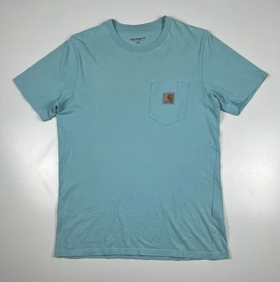 Carhartt T-Shirt Vert Taille XS Manches Courtes Casual Streetwear Coton - Photo 1/4