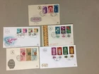 Five Israel fdc with multiple stamps