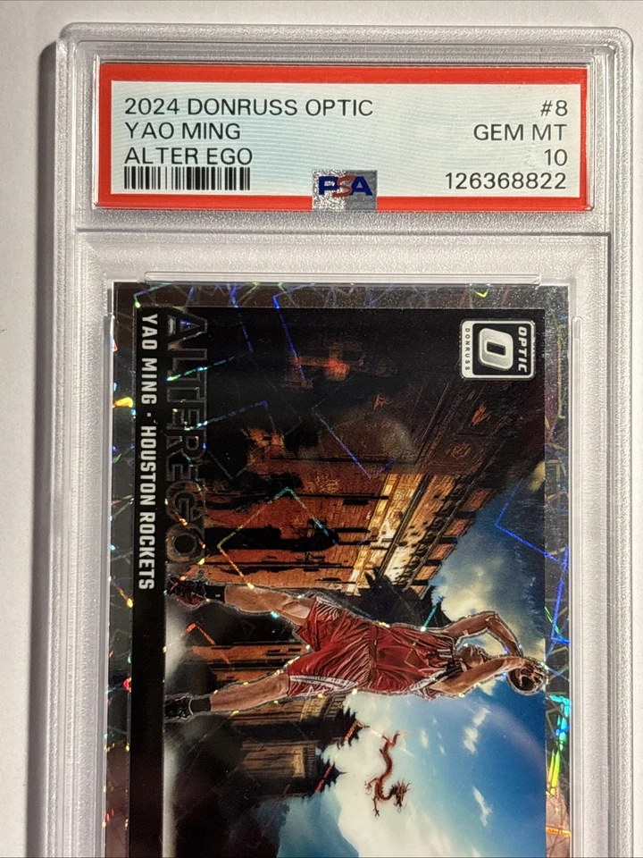 2024-25 Donruss Optic YAO MING GEM MT 10 ALTER EGO CASE HIT!!! #8 Rockets - Image 4 of 4