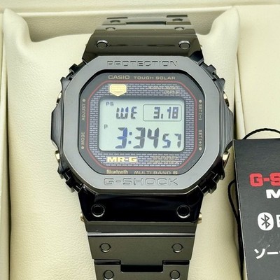 Unused CASIO G-SHOCK MRG-B5000B-1JR Titanium DLC Solar Bluetooth Digital Watch 