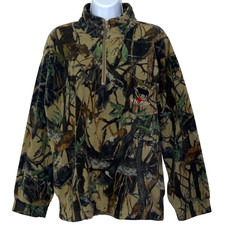 Sniper Africa Youth Size 13/14 Green Pockets 1/4 Zip Camouflage Jacket