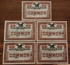 Great Western Sugar Co. Stock Certificates (1911)