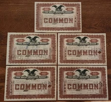 Great Western Sugar Co. Stock Certificates (1911)