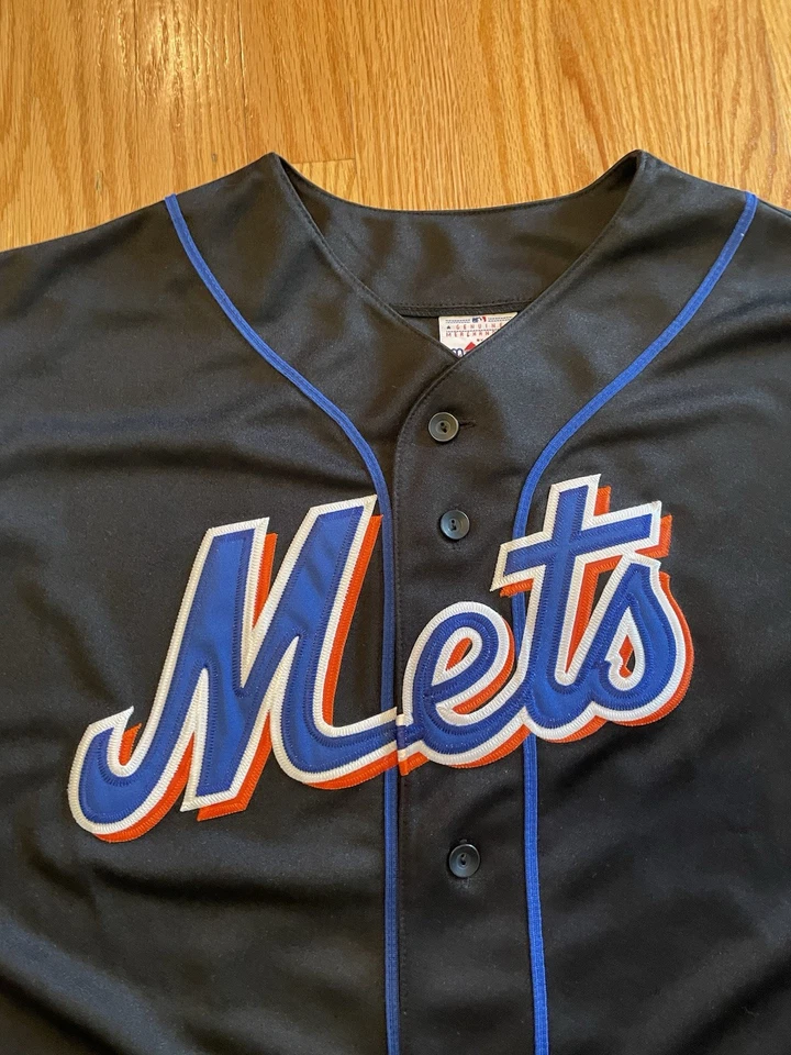 Винтажная бейсбольная футболка New York Mets Mike Piazza MLB размер XXL Majestic - Изображение 3 из 4