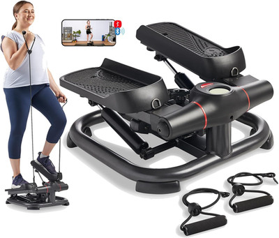 Sunny Health & Fitness 2-In-1 Premium Power Stepper with 400Lbs Weight Capacity 