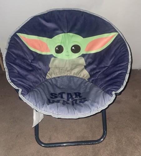 Star Wars Yoda Folding Saucer™ Chair with Metal Frame For A Child.