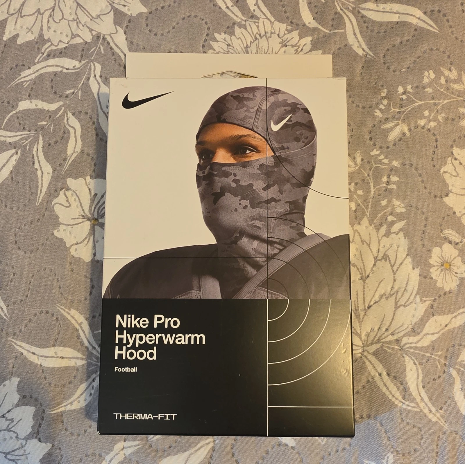 Nike Pro Therma-Fit Hyperwarm Hood Mens Ski Mask – Grey Camo Adult Football