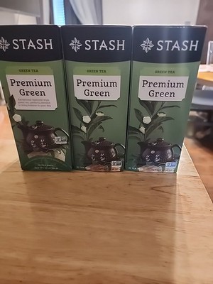 Green Tea Premium By STASH  3 Boxes 30 Tea Bags Ea BB 10/13/2026              