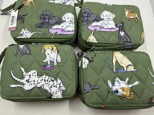 Vera Bradley Travel Pill Box Dog Park NWT