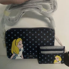 Disney Kate Spade New York Alice in Wonderland Crossbody Handbag w/ Card Holder