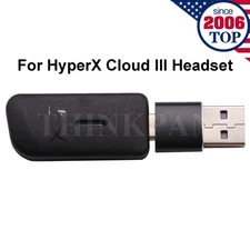 USB Dongle Receiver + USB Adapter for HyperX Cloud III Gaming Wireless Headset