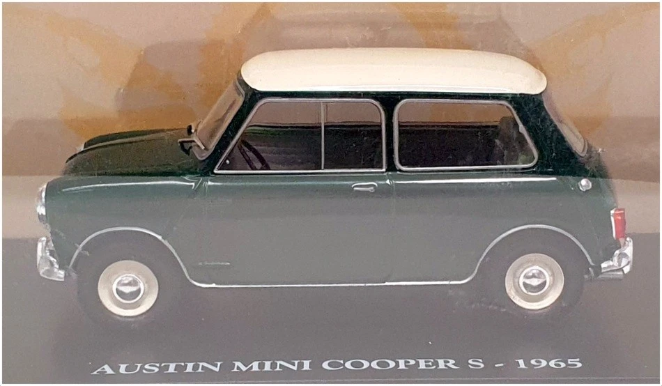 Altaya escala 1/24 MX5ALA0007 - 1965 Austin Mini Cooper S - verde/blanco Foto 2 de 4