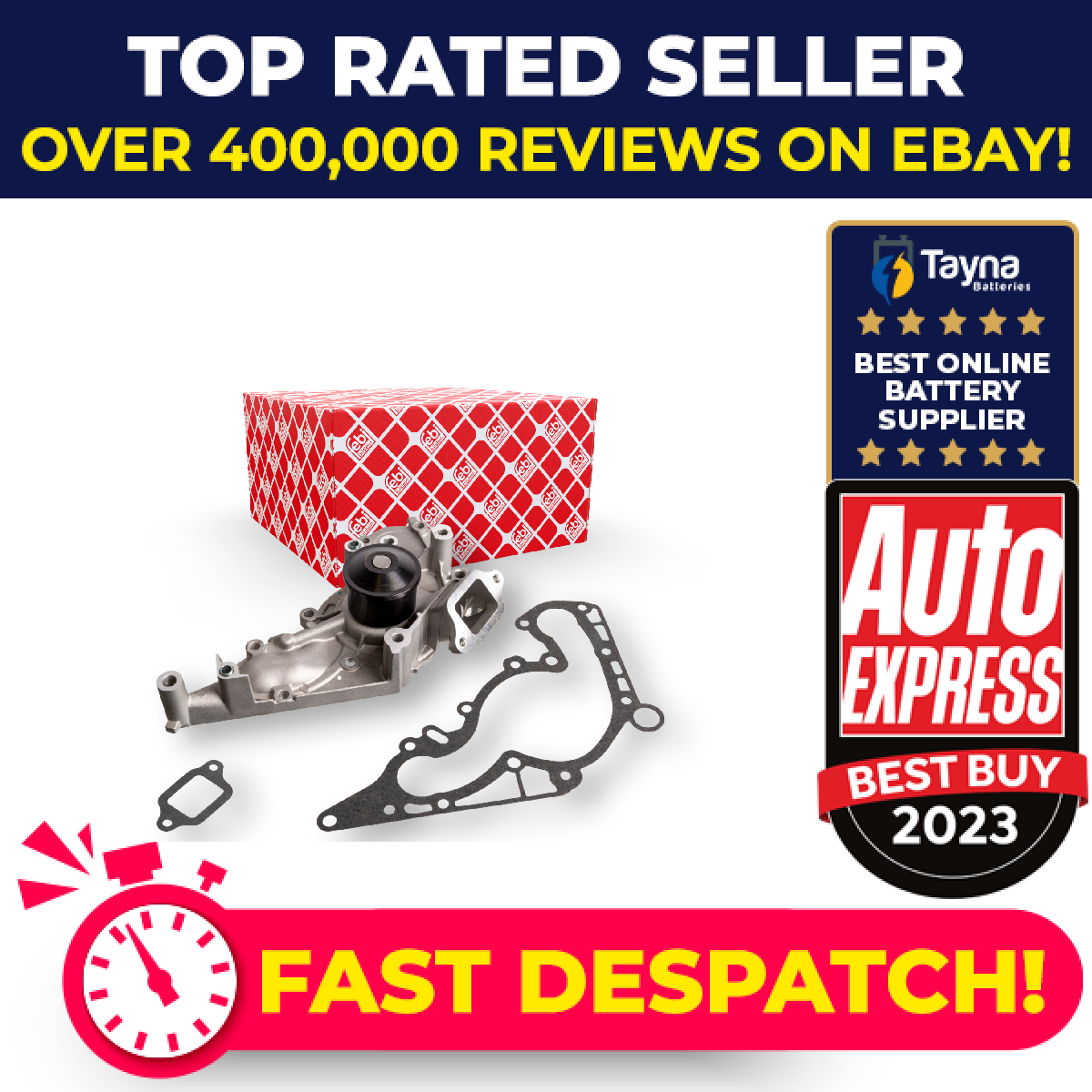Water Pump fits LEXUS LS470 4.7 98 to 08 2UZ-FE Coolant 1610050010 1610050020
