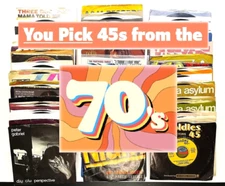 45 RPM's of the 70's Artists: M to Z - YOU PICK - Pop-Rock-Soul/R&B-Country