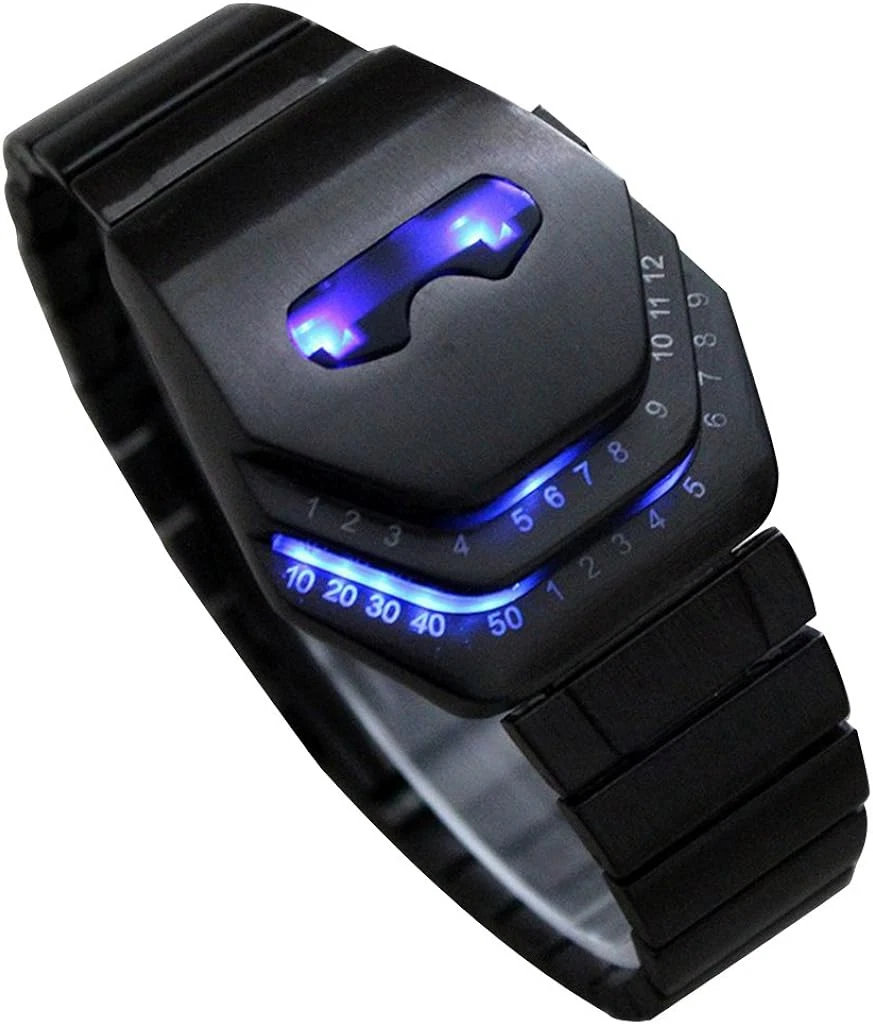 Soleasy Men's Peculiar Cool Gadgets Interesting Amazing Snake Head Design Blue LED