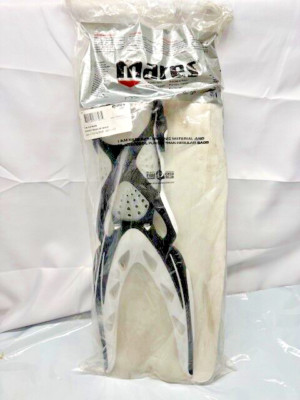 Mares X-Stream White Regular Fins-Open Heel(410019BNR WH)-Dive Fins-BLK/WH-XL