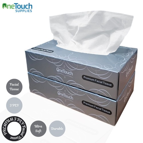 Facial Tissue White 3 Ply Extra Soft Premium Ideal for sensitive skin 80 Sheets - Picture 2 of 4