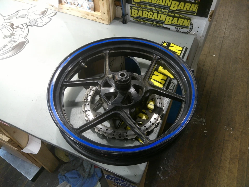 08-12 KAWASAKI NINJA 250R EX250J ROTOR DELANTERO LLANTA DISCO FRENO 250 RECTO Foto 2 de 2