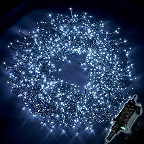 Christmas Tree Lights Cluster Lights 1000 Assorted Colour Names , Size