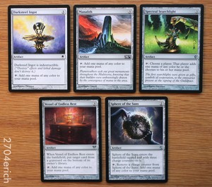 Lot Of 5 Banner Triple Mana Artifacts Set 5x Khans Of Tarkir