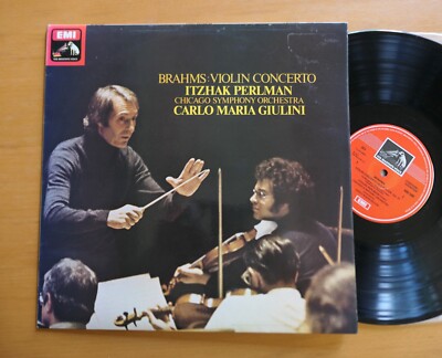 ASD 3385 ED1 Brahms Violin Concerto Itzhak Perlman Carlo Maria Giulini Quad EMI