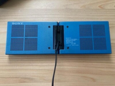 SONY SS-WM20 Blue Folding Speaker System Operation confirmed From