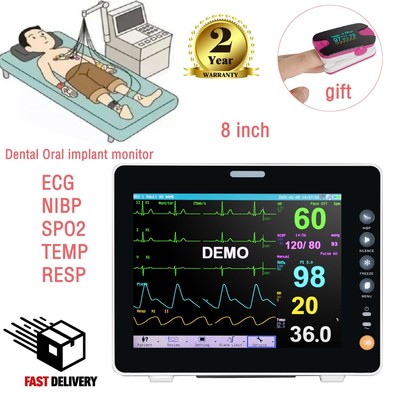 Multi-parameter/TEMP SPO2 ECG NIBP Patient Monitor Portable Vital Sign+Oximeter
