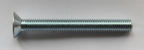 **Box of 100** M8 x 70mm Hex Socket Countersunk Screws, Bright Zinc Plated Steel - Picture 4 of 7