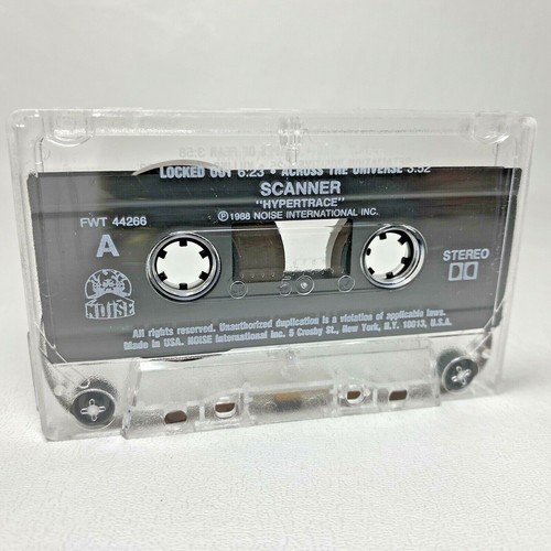 Vintage 1988 SCANNER Hypertrace Cassette Tape German Power Metal Noise FWT44266 - Picture 2 of 5
