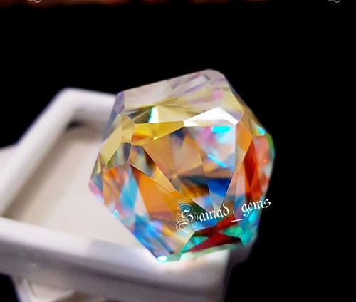 100 Ct Carat Mystic Quartz Gemstone Fancy Stone Loose Gemstone - Picture 2 of 7