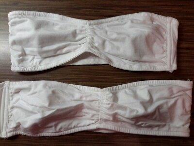  BH Badeau Gr. 38, weiß, trägerlos, H&M, 2 Stück 