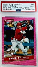 2020 Panini Donruss Shohei Ohtani Pink Fireworks “1st Cycle” PSA 9🔥 PSA Pop 3