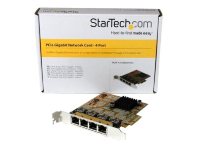 ST1000SPEX43 StarTech.com 4 Port PCIe Gigabit Netzwerkkarte ~D~