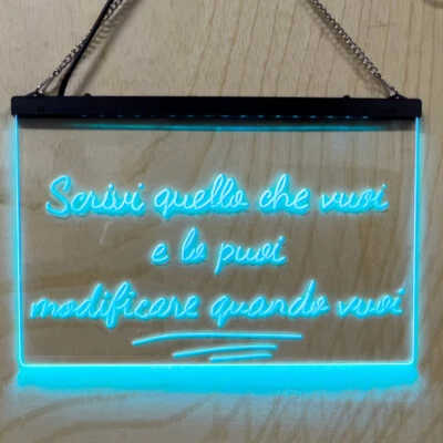 INSTANT STORE Insegna a led personalizzabile da te tabella luminosa multicolore per locali bar