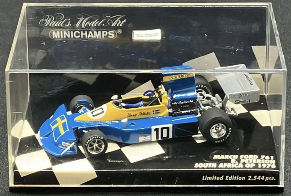 Minichamps 1/43 March Ford 761 South Africa GP 1976 R. Peterson 400760110 - Image 3 of 4