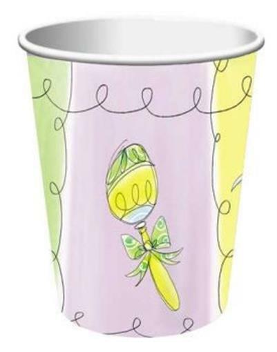 & Booties Baby Shower 9 Oz Paper Cups 8 Pack Baby Shower Sup