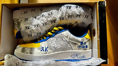 Kashi Kicks - rare - US10 EU44 AK01 Series Dollar white Glitzer neu