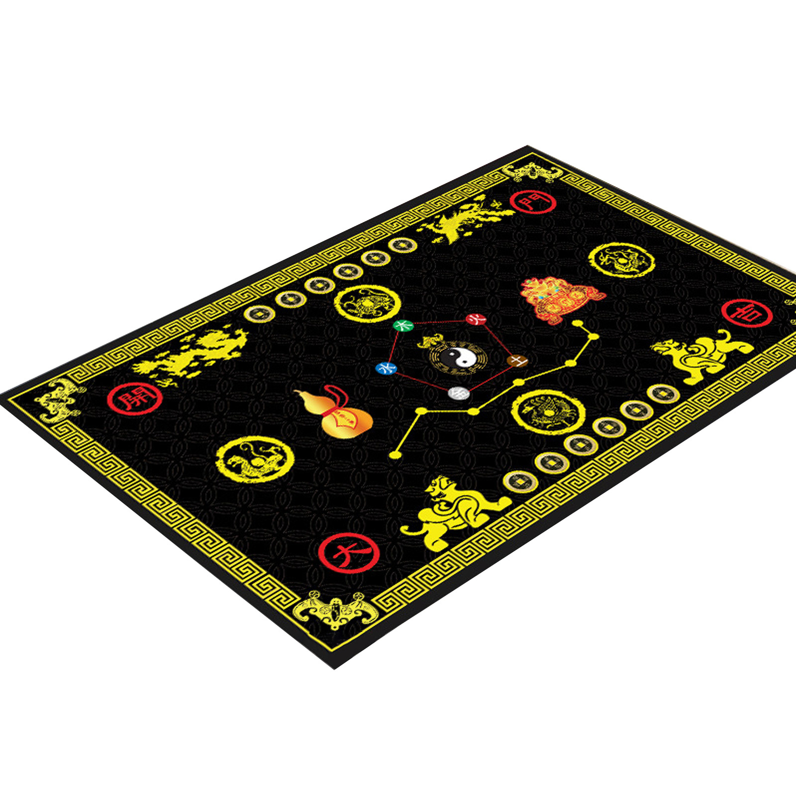 Doormat Feng Shui Eyecatching Rectangle Shape Front Door Mat Polyester