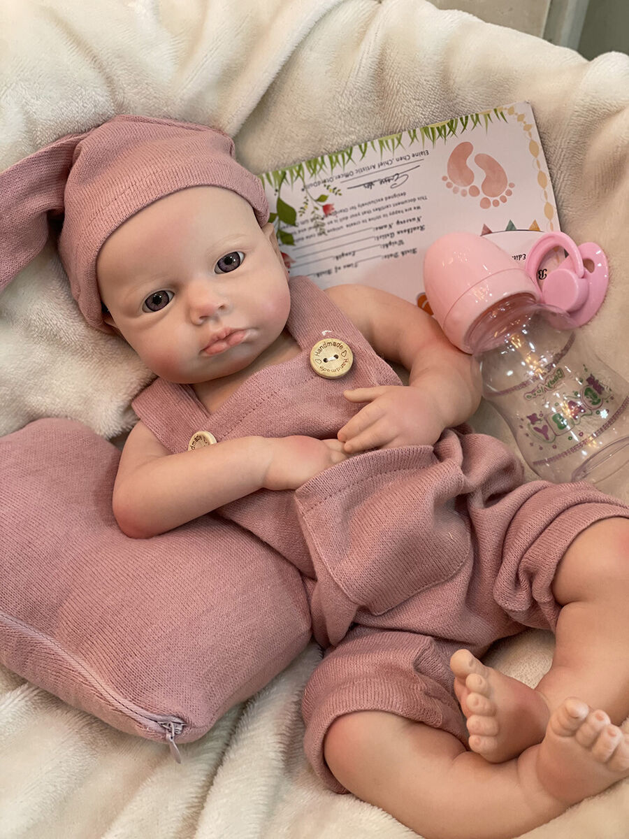 Full Silicone Reborn Baby Loulou  Reborn Loulou Solid Silicone