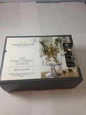 THRESHOLD 20 LED Fairy String Lights SILVER JINGLE BELL Battery Operate 8 ft NIB