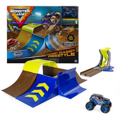 , Champ Ramp Freestyle Playset with Exclusive Son-uva Digger Monster Truck, 1...