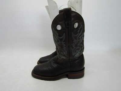Double H Mens 7.5 D Gray Brown Leather Buckaroo Stockman Cowboy Western Boots double h buckaroo boots products for sale | eBay main image 4