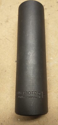 Proto 7336CPB 1/2'' Drive 1-1/8'' Cotton Picker Socket 6 Point 5-3/4'' OAL USA Made