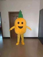 cartoon pineapple Mascot Costume Cosplay Party Dress Clothing Halloween Adult