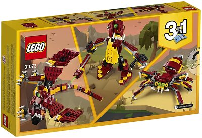 こー Lego Creator 31073 MYTHICAL CREATURES 3in1 Spider Troll Dragon NEW