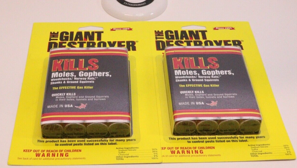 Atlas Giant Destroyer Gas Bomb Gopher, Mole And Rat Killer, 49 OFF