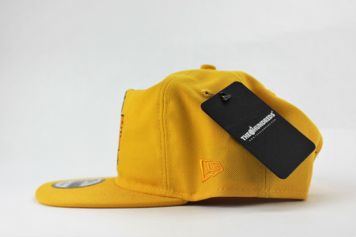 The Hundreds x Garfield New Era Flag Snapback Cap Yellow One Size