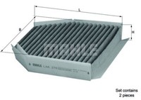 Knecht Mahle Innenraumfilter Pollenfilter Aktivkohlefilter LAK 278/S